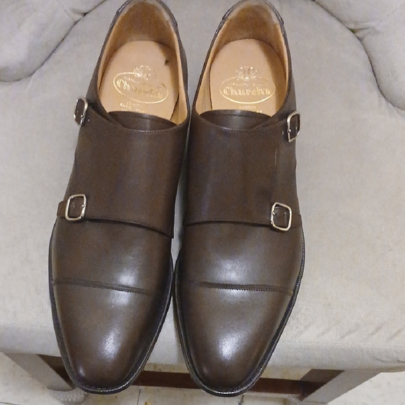 Church's Dark Brown Detroit Double Leather Monk Shoes - Picture 4 of 5